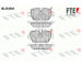 Sada brzdových destiček, kotoučová brzda FTE 9010623