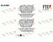 Sada brzdových destiček, kotoučová brzda FTE 9010624