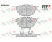 Sada brzdových destiček, kotoučová brzda FTE 9011058