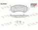 Sada brzdových destiček, kotoučová brzda FTE 9010628