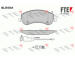 Sada brzdových destiček, kotoučová brzda FTE 9010629