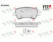 Sada brzdových destiček, kotoučová brzda FTE 9010635