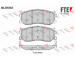 Sada brzdových destiček, kotoučová brzda FTE 9010637