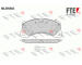 Sada brzdových destiček, kotoučová brzda FTE 9010642