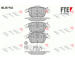 Sada brzdových destiček, kotoučová brzda FTE 9010655