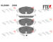 Sada brzdových destiček, kotoučová brzda FTE 9010675