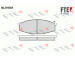 Sada brzdových destiček, kotoučová brzda FTE 9010677