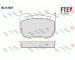 Sada brzdových destiček, kotoučová brzda FTE 9010680
