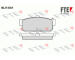 Sada brzdových destiček, kotoučová brzda FTE 9010682