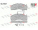 Sada brzdových destiček, kotoučová brzda FTE 9500069