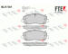 Sada brzdových destiček, kotoučová brzda FTE 9010690