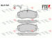 Sada brzdových destiček, kotoučová brzda FTE 9010691