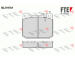 Sada brzdových destiček, kotoučová brzda FTE 9011033