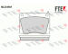 Sada brzdových destiček, kotoučová brzda FTE 9010695