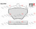 Sada brzdových destiček, kotoučová brzda FTE 9011062