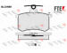 Sada brzdových destiček, kotoučová brzda FTE 9010699