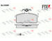 Sada brzdových destiček, kotoučová brzda FTE 9010700