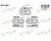 Sada brzdových destiček, kotoučová brzda FTE 9010701