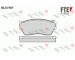 Sada brzdových destiček, kotoučová brzda FTE 9010714