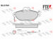 Sada brzdových destiček, kotoučová brzda FTE 9010715