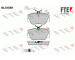 Sada brzdových destiček, kotoučová brzda FTE 9010716