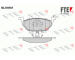Sada brzdových destiček, kotoučová brzda FTE 9010722