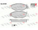 Sada brzdových destiček, kotoučová brzda FTE 9010723