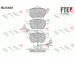 Sada brzdových destiček, kotoučová brzda FTE 9010732