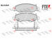 Sada brzdových destiček, kotoučová brzda FTE 9010734