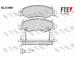 Sada brzdových destiček, kotoučová brzda FTE 9010735