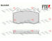 Sada brzdových destiček, kotoučová brzda FTE 9010738