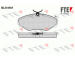 Sada brzdových destiček, kotoučová brzda FTE 9010739