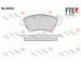 Sada brzdových destiček, kotoučová brzda FTE 9010745