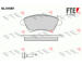 Sada brzdových destiček, kotoučová brzda FTE 9010746