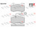 Sada brzdových destiček, kotoučová brzda FTE 9010752