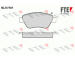 Sada brzdových destiček, kotoučová brzda FTE 9010753