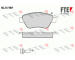 Sada brzdových destiček, kotoučová brzda FTE 9010754
