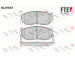 Sada brzdových destiček, kotoučová brzda FTE 9010764