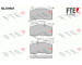 Sada brzdových destiček, kotoučová brzda FTE 9010766