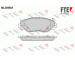 Sada brzdových destiček, kotoučová brzda FTE 9010771