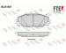 Sada brzdových destiček, kotoučová brzda FTE 9010776