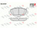 Sada brzdových destiček, kotoučová brzda FTE 9010780