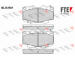 Sada brzdových destiček, kotoučová brzda FTE 9010781
