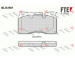 Sada brzdových destiček, kotoučová brzda FTE 9010783