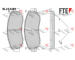 Sada brzdových destiček, kotoučová brzda FTE 9011088