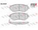 Sada brzdových destiček, kotoučová brzda FTE 9010787