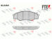 Sada brzdových destiček, kotoučová brzda FTE 9010788
