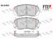 Sada brzdových destiček, kotoučová brzda FTE 9010790