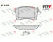 Sada brzdových destiček, kotoučová brzda FTE 9010792