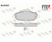 Sada brzdových destiček, kotoučová brzda FTE 9010796